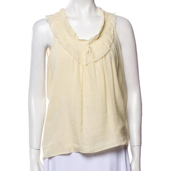 Rochas Silk Scoop Neck Blouse - Picture 1 of 3